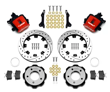 Honda Civic - 2006 to 2011 - All [MUGEN Si, Si] (Rear) (Drilled and Slotted Rotors) (1 Piston Calipers) (Red)