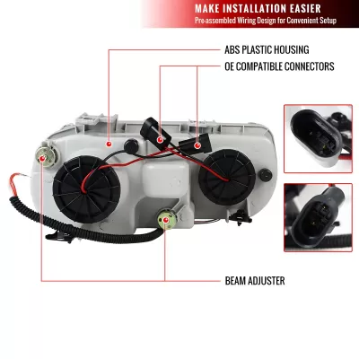 Acura Integra - 1994 to 1997 - All [All] (Projector With Halo, LED Accent Lights)