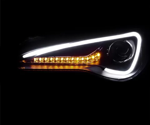 Scion FRS - 2013 to 2016 - Coupe [All] (Projector, LED Accent Lights) (Matte Black) (Not Compatible With OEM HID Lights)