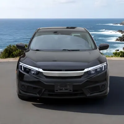 Honda Civic - 2016 to 2020 - 2 Door Coupe [All Except Touring] (Projector, Fiber Optic LED Sequential Accent Lights) (Gloss Black)