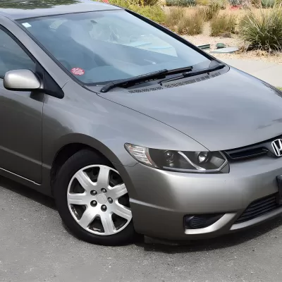 Honda Civic - 2006 to 2011 - 2 Door Coupe [All] (Projector With Halo, LED Strip Accent Lights) (Matte Black)