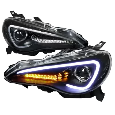 Scion FRS - 2013 to 2016 - Coupe [All] (Projector, LED Accent Lights) (Matte Black) (Not Compatible With OEM HID Lights)