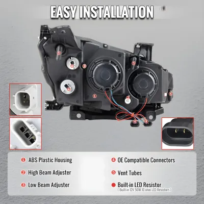 Honda Civic - 2016 to 2020 - 2 Door Coupe [All Except Touring] (Projector, Fiber Optic LED Sequential Accent Lights)