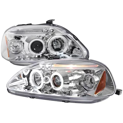Honda Civic - 1996 to 1998 - All [All] (Projector With Halo, LED Accent Lights)