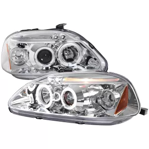 Honda Civic - 1996 to 1998 - All [All] (Projector With Halo, LED Accent Lights)