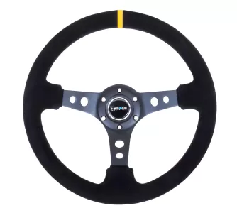 Universal (Rigid) (Black Spokes, Suede Rim, Yellow Center Marking) (350mm Diameter) (3