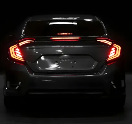 Honda Civic - 2016 to 2021 - 4 Door Sedan [All] (SQ1 Style) (Gloss Black) (Smoked Lens) (Sequential LED Lights)