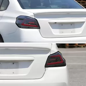 2016 Subaru WRX STI PRO Design Black LED Tail Lights