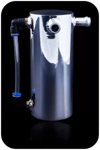 Universal (Polished) (Oil Catch Tank) (24oz Capacity) (With Hoses)