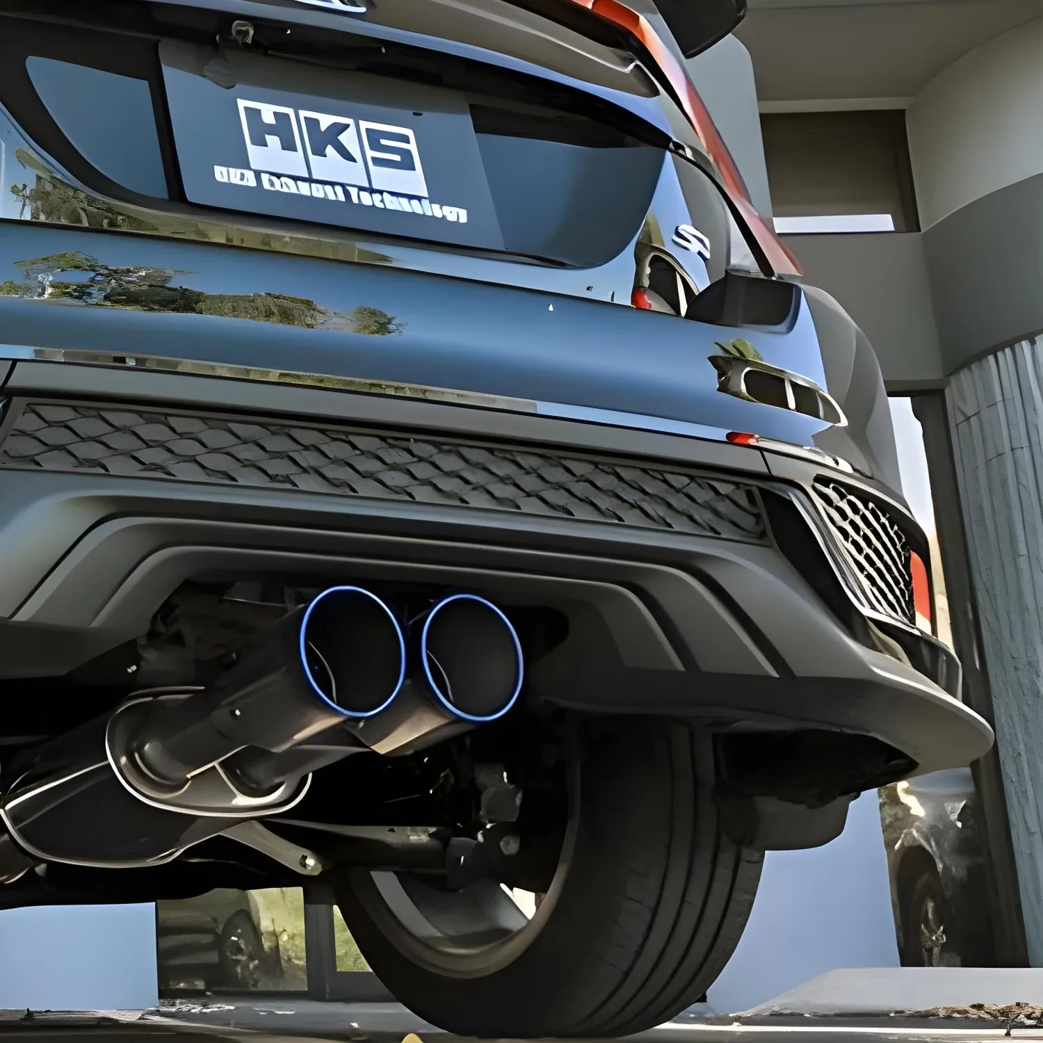 HKS Hi-Power Muffler Exhaust | Honda Civic Si Sedan (17+) (31006-BH002) main image 1
