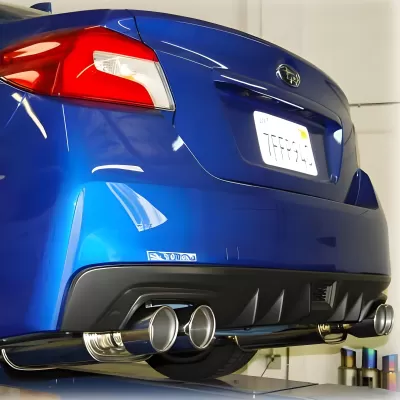 Subaru WRX STI - 2015 to 2021 - Sedan [All] (Quad Polished Stainless Steel Rolled Tips)