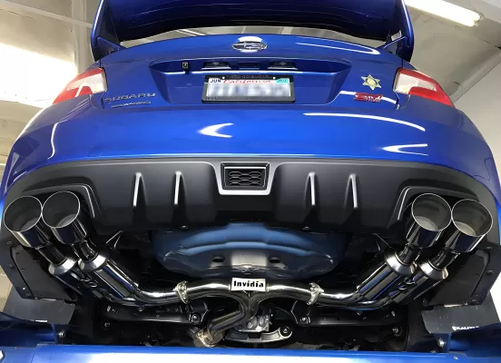 Subaru WRX STI - 2015 to 2021 - Sedan [All] (Quad Polished Stainless Steel Single Wall Tips)