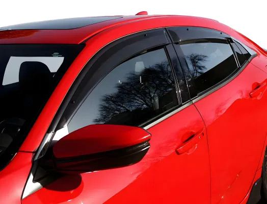 Honda Civic - 2017 to 2021 - 4 Door Hatchback [All] (Blacked Out) (4 Piece Set) (With Clips)