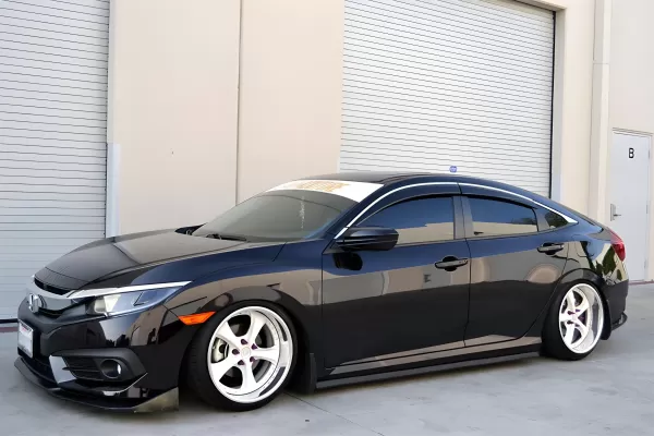 Honda Civic - 2016 to 2021 - 4 Door Sedan [All] (4 Piece Set) (Injection Mold Version) (With Clips)