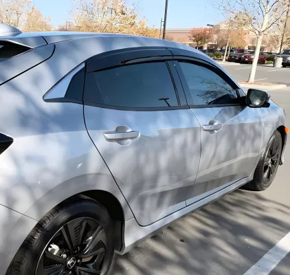 Honda Civic - 2017 to 2021 - 4 Door Hatchback [All] (MG Style) (Blacked Out) (4 Piece Set) (Injection Mold Version)