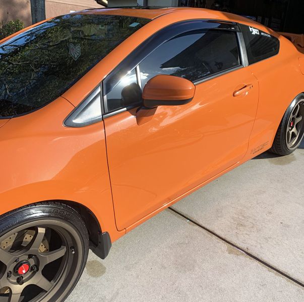 PRO Design Side Window Visors / Deflectors for 2013 Honda Civic 2 Door