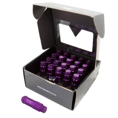 Universal (12 x 1.5) (20 Lug Nut Set) (Purple) (Locking)