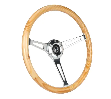 Universal (Aluminum Spokes With Light Woodgrain Rim) (380mm Diameter)