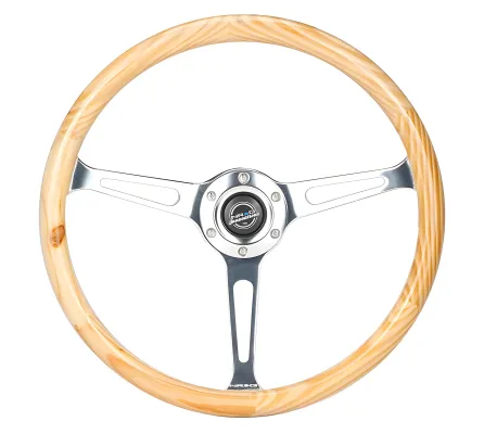 Universal (Aluminum Spokes With Light Woodgrain Rim) (380mm Diameter)
