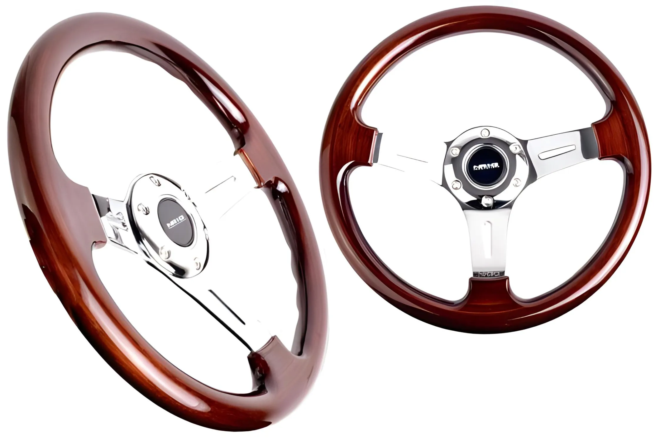 Wooden 350mm Black Wood Grain Steering Wheel For Honda Civic Integra Accord Prelude CRX Sol