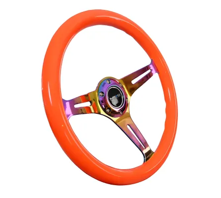 Universal (Neon Orange Rim, Neochrome Spokes) (350mm Diameter) (1.5