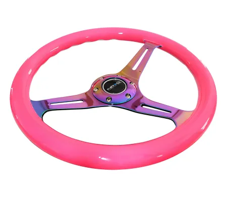 Universal (Neon Pink Rim, Neochrome Spokes) (350mm Diameter) (1.5