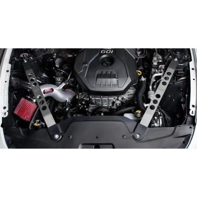 Kia Stinger - 2018 to 2023 - Sedan [GT, GT1, GT2, GTS] with 3.3L & AWD/RWD (Front Strut Braces) (Gunmetal Anodized)