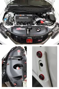 General Representation 9th Gen Honda Civic SiriMoto Baysavers Engine Bay Washer Kit
