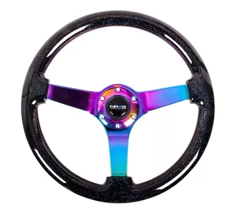 Universal (Rigid) (Black Sparkle Rim, Neo-Chrome Spokes) (350mm Diameter) (3