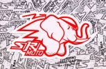 -- IMPORTANT: GENERAL IMAGE -- <br/>Actual Part May Vary SiriMoto Elephant Mascot Die Cut Vinyl Decal