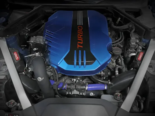 Kia Stinger - 2018 to 2023 - Sedan [GT, GT1, GT2, GTS] with 3.3L & AWD/RWD (Wrinkle Black) (Hot and Cold Side)