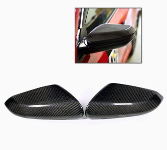 1 Pair Wing Mirror Covers Car Side Mirror Caps for Civic Sedan Coupe 2016-2018 Carbon Fiber 