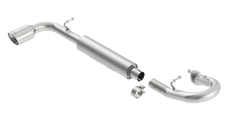 Scion tC - 2011 to 2016 - Hatchback [All] (S-Type Exhaust) (Rear Section Only) (Single Oval Rolled Angle-Cut Tip)