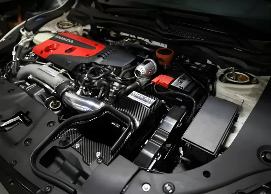 Honda Civic - 2017 to 2021 - 4 Door Hatchback [FK8 Type R, FK8 Type R Limited] (With Dry Carbon Fiber Air Box, Intake Pipe, and HKS AFR)