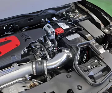 Honda Civic - 2017 to 2021 - 4 Door Hatchback [FK8 Type R, FK8 Type R Limited] (With Dry Carbon Fiber Air Box, Intake Pipe, and HKS AFR)