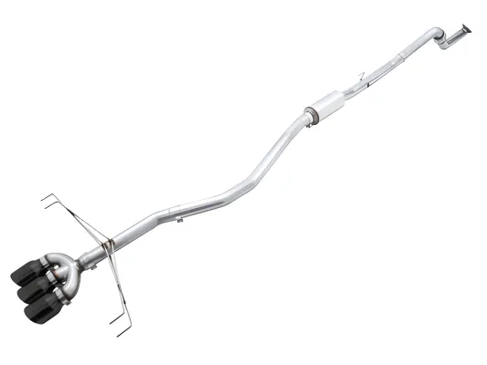 Honda Civic - 2017 to 2021 - 4 Door Hatchback [FK8 Type R, FK8 Type R Limited] (Track Edition) (Triple Diamond Black Double Walled Slash Cut Tips) (Includes Front Pipe)