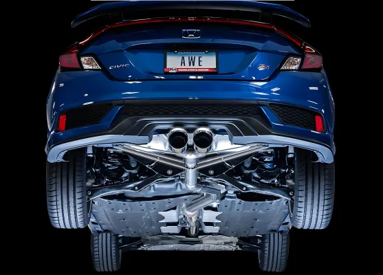 Honda Civic - 2017 to 2020 - 4 Door Sedan [Si] (Track Edition) (Triple Chrome Double Walled Slash Cut Tips) (Includes Front Pipe)