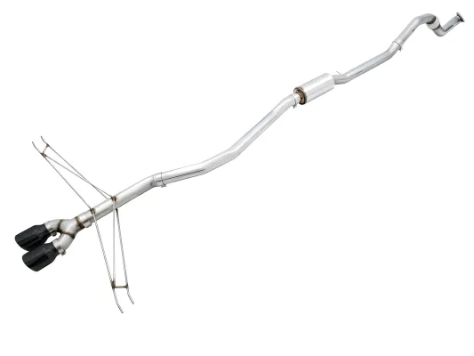 Honda Civic - 2017 to 2020 - 4 Door Sedan [Si] (Track Edition) (Dual Diamond Black Double Walled Slash Cut Tips) (Includes Front Pipe)