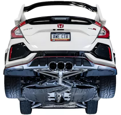 Honda Civic - 2017 to 2021 - 4 Door Hatchback [FK8 Type R, FK8 Type R Limited] (Track Edition) (Triple Chrome Double Walled Slash Cut Tips) (Includes Front Pipe)