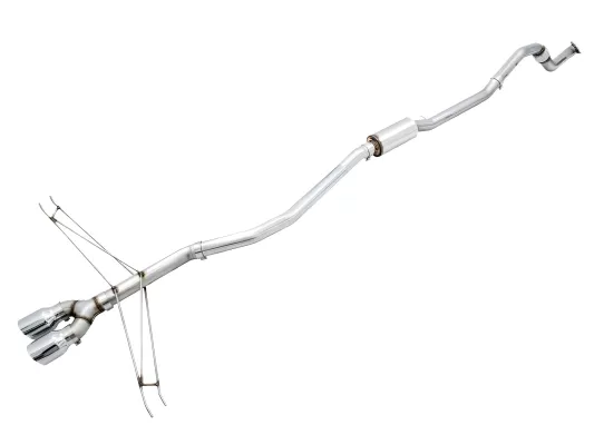 Honda Civic - 2017 to 2020 - 4 Door Sedan [Si] (Track Edition) (Dual Chrome Double Walled Slash Cut Tips) (Includes Front Pipe)