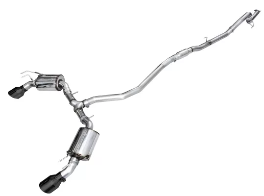 Honda Civic - 2022 to 2026 - Sedan [Si] (Track Edition) (Dual Diamond Black Double Walled Slash Cut Tips) (Includes Front Pipe)