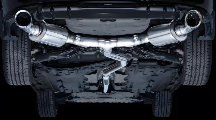 Honda Civic - 2022 to 2026 - Sedan [Si] (Touring Edition) (Dual Chrome Double Walled Slash Cut Tips) (Includes Front Pipe)