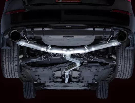 Honda Civic - 2022 to 2026 - Sedan [Si] (Touring Edition) (Dual Diamond Black Double Walled Slash Cut Tips) (Includes Front Pipe)