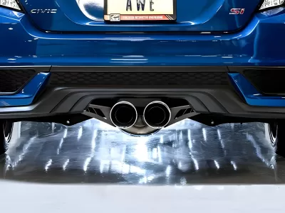 Honda Civic - 2017 to 2020 - 2 Door Coupe [Si] (Touring Edition) (Dual Chrome Double Walled Slash Cut Tips) (Includes Front Pipe)