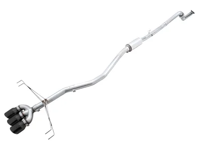 Honda Civic - 2017 to 2021 - 4 Door Hatchback [FK8 Type R, FK8 Type R Limited] (Track Edition) (Triple Diamond Black Double Walled Slash Cut Tips) (Includes Front Pipe)