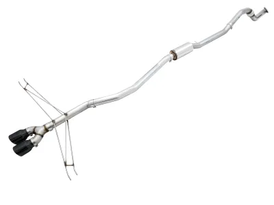 Honda Civic - 2017 to 2020 - 4 Door Sedan [Si] (Track Edition) (Dual Diamond Black Double Walled Slash Cut Tips) (Includes Front Pipe)