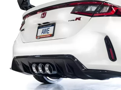 Honda Civic - 2023 to 2025 - Hatchback [FL5 Type R] (Touring Edition) (Triple Chrome Double Walled Slash Cut Tips) (Includes Front Pipe)