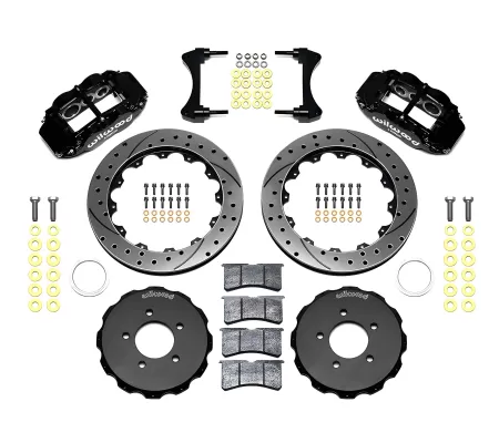 Honda Civic - 2012 to 2015 - All [All] (Front) (Drilled and Slotted Rotors) (6R 6 Piston Calipers) (Black)