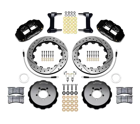 Scion FRS - 2013 to 2016 - Coupe [All] (Front) (Drilled and Slotted Rotors) (6R 6 Piston Calipers) (Black)