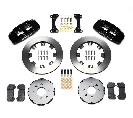 Honda Civic - 1999 to 2000 - All [All] (Front) (Blank Rotors) (Dynapro 6 Piston Calipers) (Black) (With Factory 262mm Rotors)